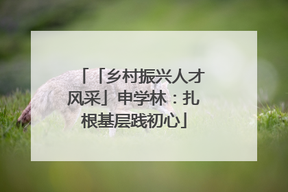 「乡村振兴人才风采」申学林：扎根基层践初心