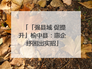 「强县域 促提升」榆中县：惠企纾困出实招