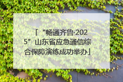 “畅通齐鲁·2025”山东省应急通信综合保障演练成功举办
