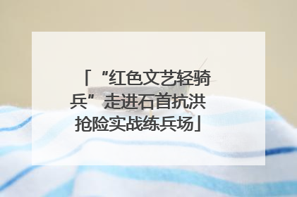 “红色文艺轻骑兵”走进石首抗洪抢险实战练兵场