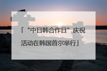 “中日韩合作日”庆祝活动在韩国首尔举行