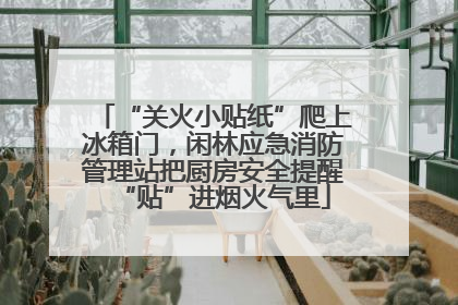 “关火小贴纸”爬上冰箱门，闲林应急消防管理站把厨房安全提醒“贴”进烟火气里
