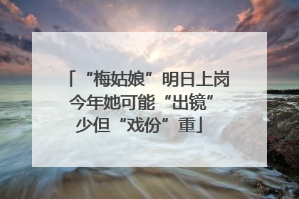 “梅姑娘”明日上岗 今年她可能“出镜”少但“戏份”重