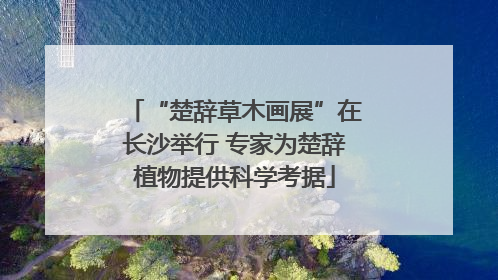 “楚辞草木画展”在长沙举行 专家为楚辞植物提供科学考据