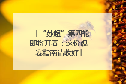 “苏超”第四轮即将开赛：这份观赛指南请收好
