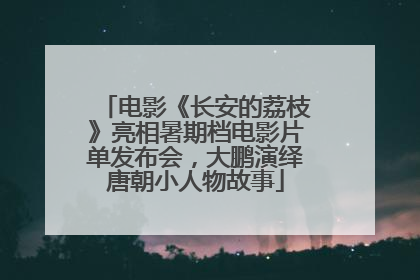 电影《长安的荔枝》亮相暑期档电影片单发布会，大鹏演绎唐朝小人物故事