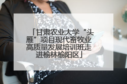 甘肃农业大学“头雁”项目现代畜牧业高质量发展培训班走进榆林榆阳区