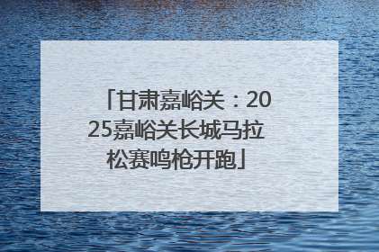 甘肃嘉峪关：2025嘉峪关长城马拉松赛鸣枪开跑