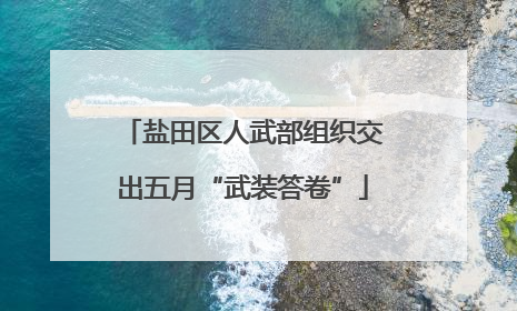盐田区人武部组织交出五月“武装答卷”