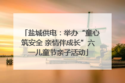 盐城供电：举办“童心筑安全 亲情伴成长”六一儿童节亲子活动