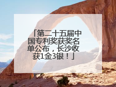 第二十五届中国专利奖获奖名单公布，长沙收获1金3银！