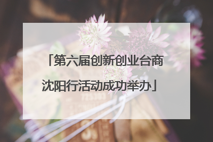 第六届创新创业台商沈阳行活动成功举办