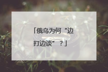 俄乌为何“边打边谈”？