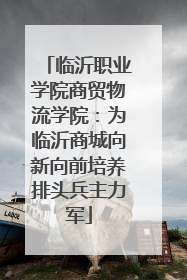 临沂职业学院商贸物流学院：为临沂商城向新向前培养排头兵主力军