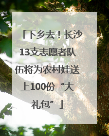 下乡去！长沙13支志愿者队伍将为农村娃送上100份“大礼包”