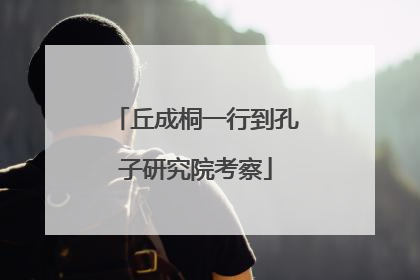 丘成桐一行到孔子研究院考察