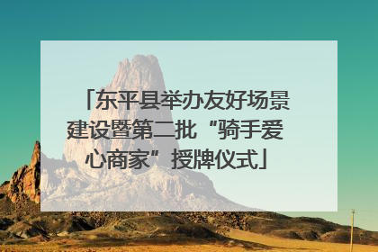 东平县举办友好场景建设暨第二批“骑手爱心商家”授牌仪式