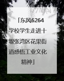 东风6264学校学生走进十堰张湾区花果街道感悟工业文化精神