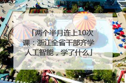 两个半月连上10次课：浙江全省干部齐学人工智能，学了什么