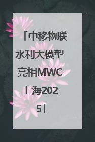 中移物联水利大模型亮相MWC上海2025