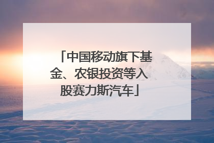 中国移动旗下基金、农银投资等入股赛力斯汽车