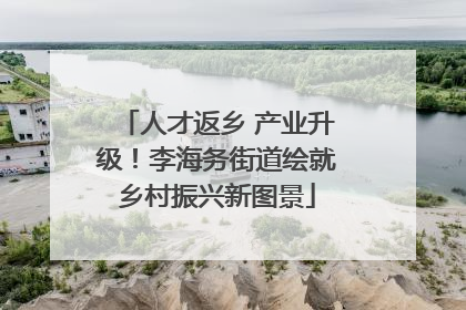 人才返乡 产业升级！李海务街道绘就乡村振兴新图景