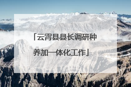 云霄县县长调研种养加一体化工作