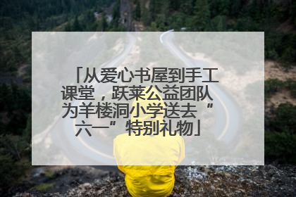 从爱心书屋到手工课堂，跃莱公益团队为羊楼洞小学送去“六一”特别礼物
