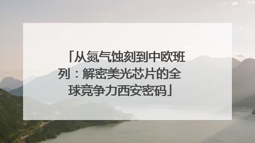 从氮气蚀刻到中欧班列：解密美光芯片的全球竞争力西安密码