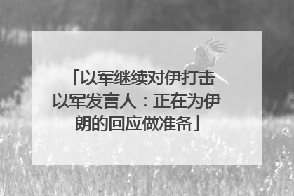 以军继续对伊打击 以军发言人：正在为伊朗的回应做准备