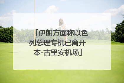 伊朗方面称以色列总理专机已离开本-古里安机场