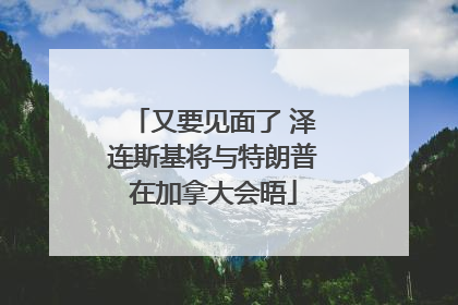又要见面了 泽连斯基将与特朗普在加拿大会晤