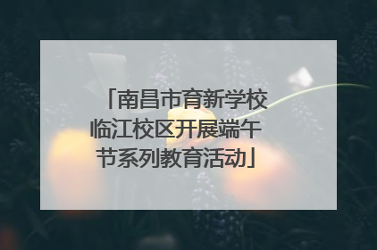 南昌市育新学校临江校区开展端午节系列教育活动
