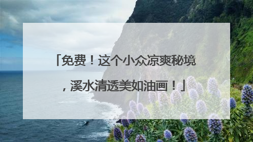 免费！这个小众凉爽秘境，溪水清透美如油画！