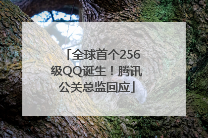 全球首个256级QQ诞生！腾讯公关总监回应