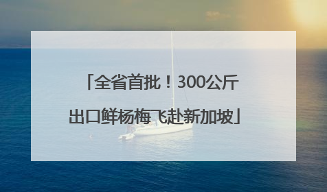 全省首批！300公斤出口鲜杨梅飞赴新加坡