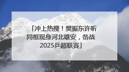 冲上热搜！樊振东许昕同框现身河北雄安，备战2025乒超联赛