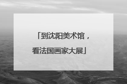 到沈阳美术馆，看法国画家大展