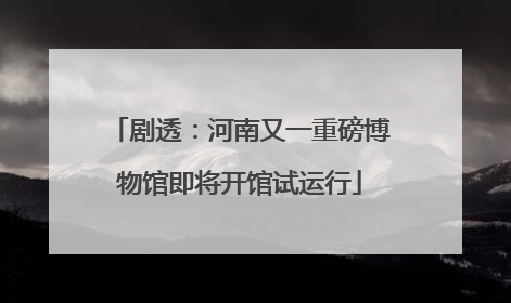剧透：河南又一重磅博物馆即将开馆试运行