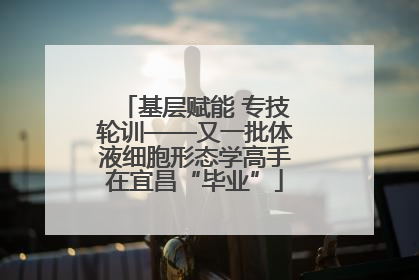 基层赋能 专技轮训——又一批体液细胞形态学高手在宜昌“毕业”
