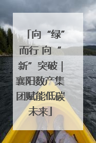 向“绿”而行 向“新”突破｜襄阳数产集团赋能低碳未来