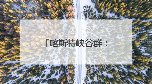 喀斯特峡谷群：生命演化的摇篮