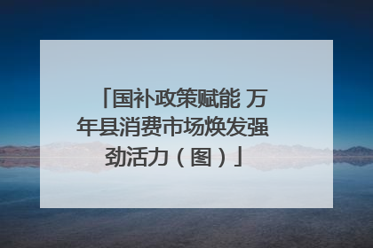 国补政策赋能 万年县消费市场焕发强劲活力（图）