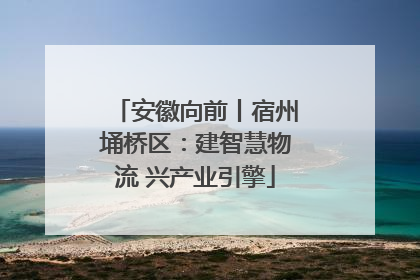 安徽向前丨宿州埇桥区：建智慧物流 兴产业引擎