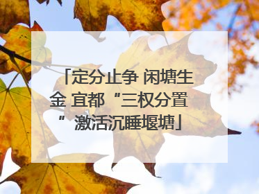 定分止争 闲塘生金 宜都“三权分置”激活沉睡堰塘