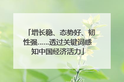 增长稳、态势好、韧性强……透过关键词感知中国经济活力