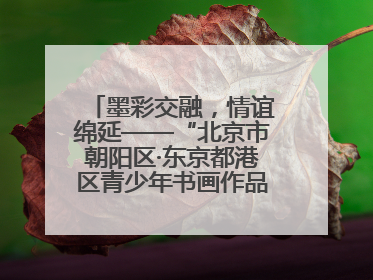 墨彩交融，情谊绵延——“北京市朝阳区·东京都港区青少年书画作品展”成功举办