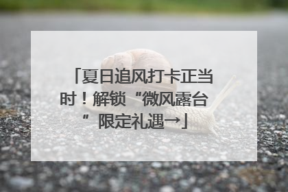 夏日追风打卡正当时！解锁“微风露台”限定礼遇→