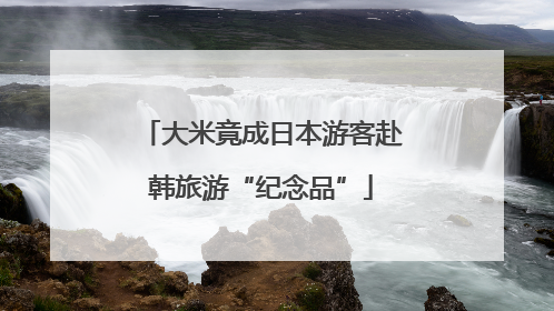 大米竟成日本游客赴韩旅游“纪念品”