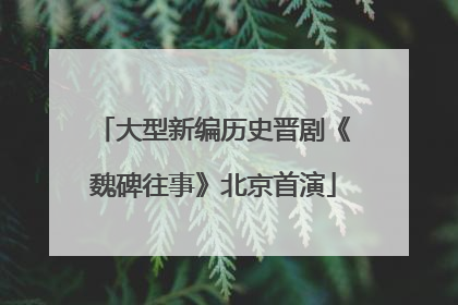 大型新编历史晋剧《魏碑往事》北京首演